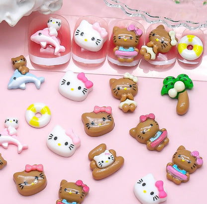 Tan Hello Kitty Charms